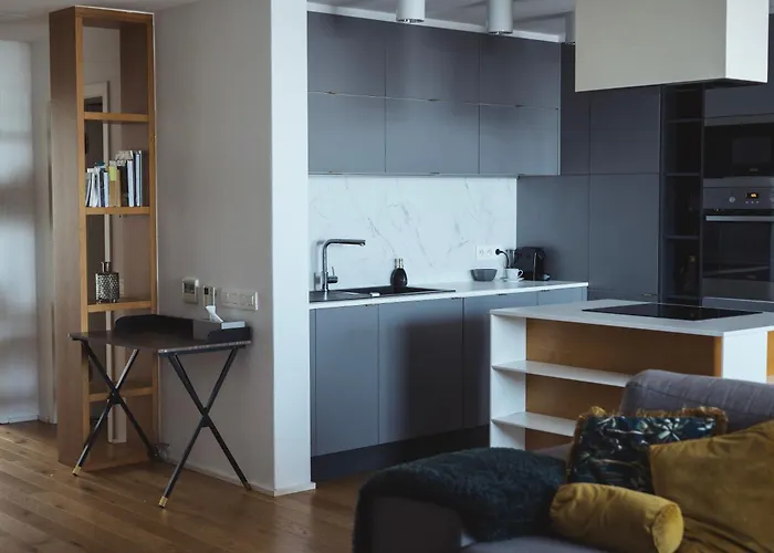 Stylish 2-br Apartment, 100 Sqm ǀ Ac, Free Parking, Terrace * 布拉迪斯拉发